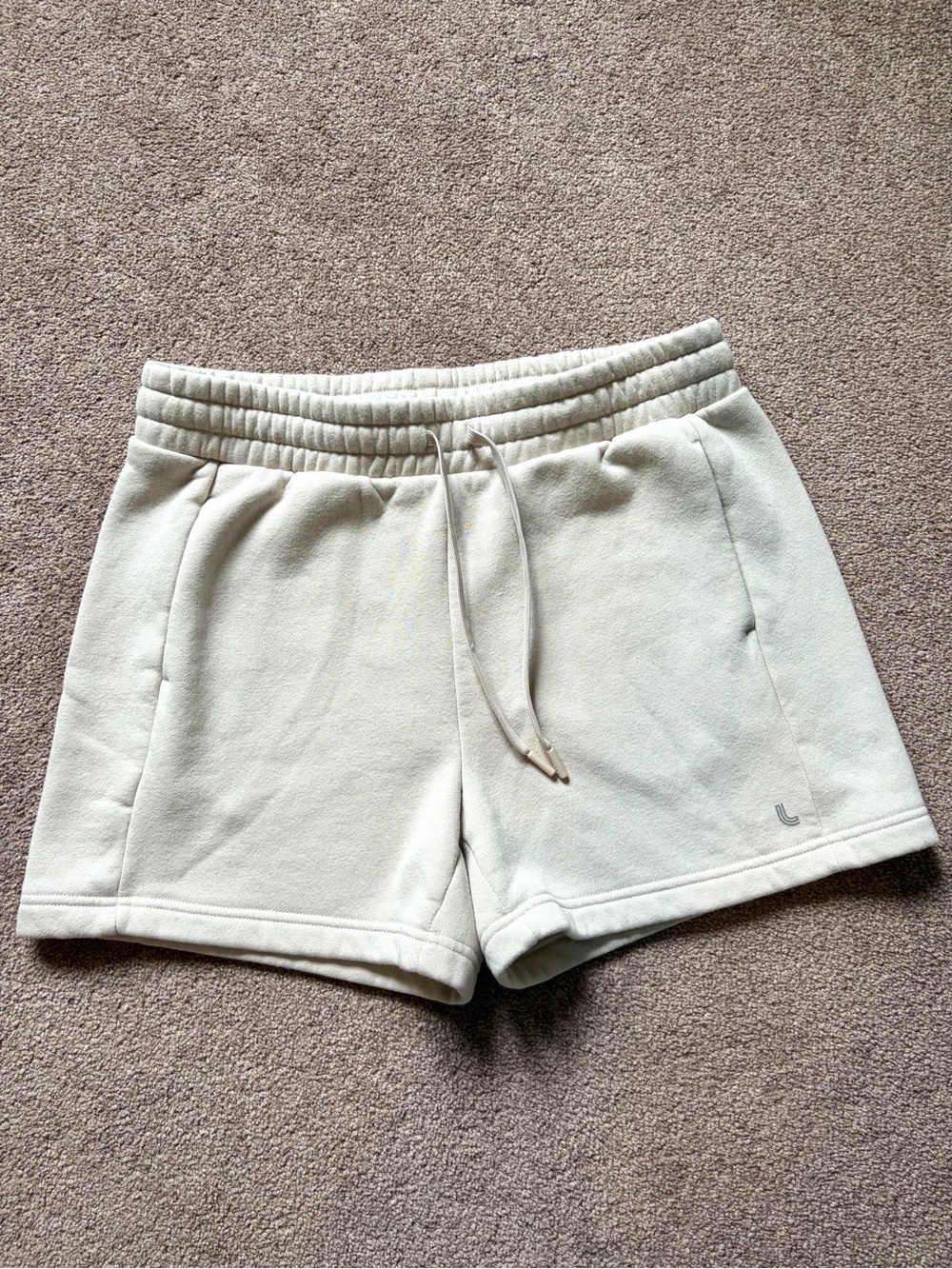 Lole Women’s Fleece Lounge Shorts - Cotton Blend with Drawstring - Size Medium